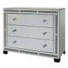 Tuscany Mirrored 3 Drawer Cabinet with Swarovski Crystals