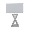 Tuscany Mirrored X Shape Table Lamp with Swarovski Crystals