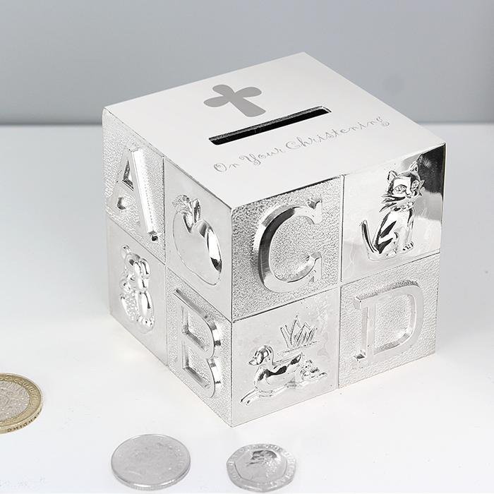 On Your Christening ABC Money Box Boy Girl Gift Present