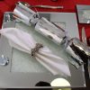 Swarovski Crystal Filled Mirrored Christmas Placemat Set