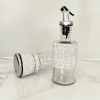 Glass Oil Vinegar Bottle with Swarovski Crystal Elements Pouring Spout