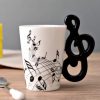 Ceramic Treble Clef Musical Note Coffee Mug