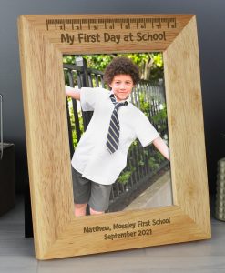 My First Day At School Photo Frame with Personalisation