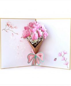 Pop Up 3D Birthday Card Floral Bouquet