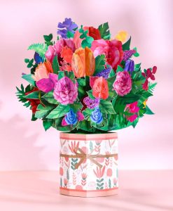 Pop Up 3D Card Floral Bouquet