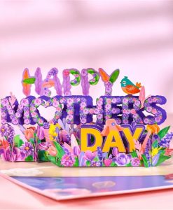 Pop Up 3D Mothers Day Floral Card