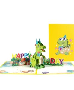 Pop Up 3D Dinosaur Birthday Card